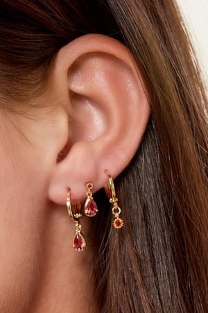 Drop earrings - Sparkle collection Gold Color Copper h5 Picture3